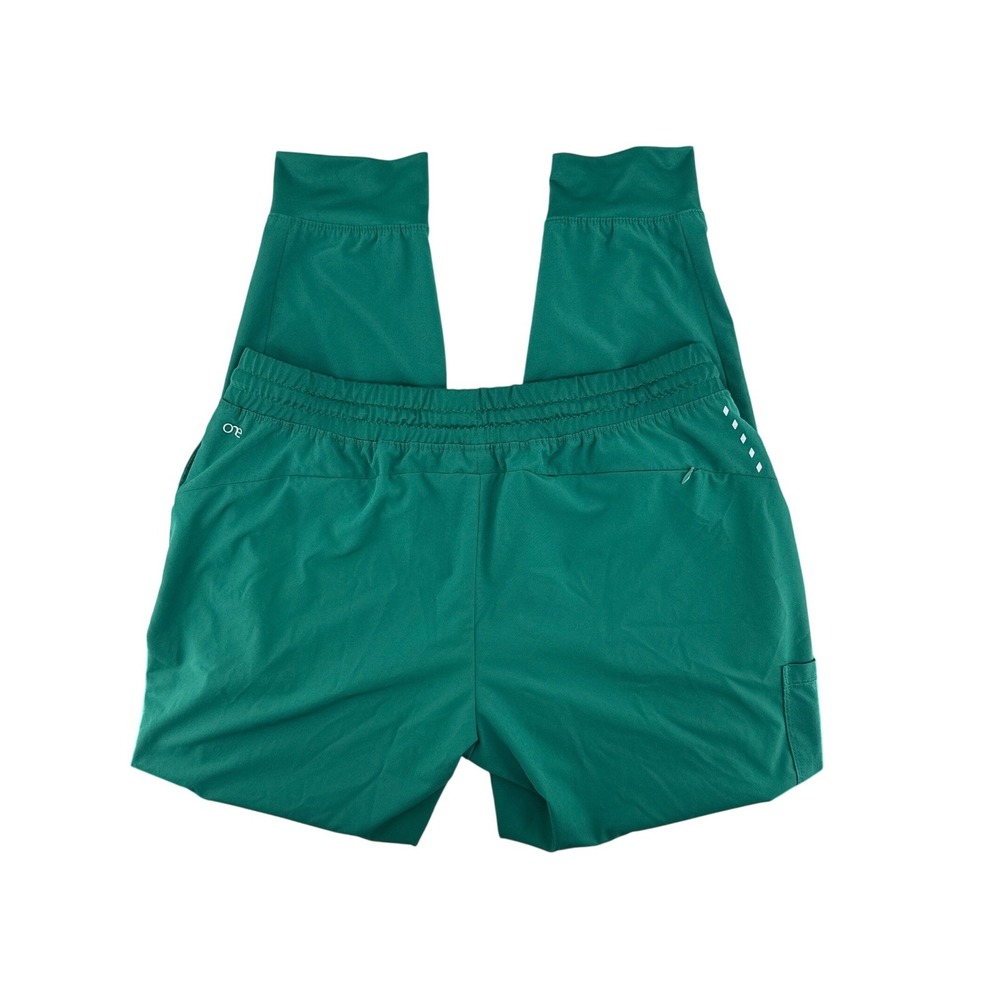 Barco One Womens Jogger Scrub Pants Hunter Green 4-Pocket Stretch Large BOP509